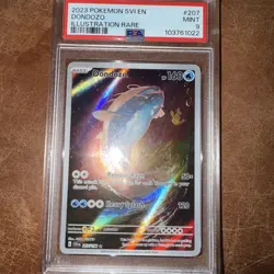 Pokemon TCG Dondozo Scarlet & Violet Base Illustration Rare Card 207/198 PSA - Image 1