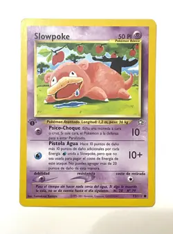 Slowpoke Neo Genesis Pokemon Card 73/111 1st Edition Nm Near Mint SPANISH - Image 1