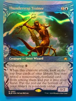 MTG 1x FOIL SHOWCASE Thundertrap Trainer # 307 Bloomburrow Magic Gathering x1 NM - Image 1
