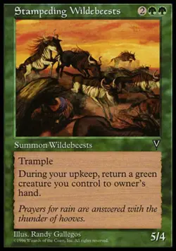 Stampeding Wildebeests - Light Play MTG Visions - Image 1