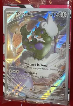 Tornadus "Pokemon Center" White Flare Black Star Promo SVP EN 210 Sealed Card - Image 2