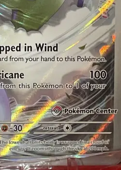 Tornadus "Pokemon Center" White Flare Black Star Promo SVP EN 210 Sealed Card - Image 3