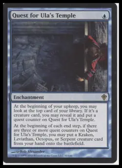 MTG Worldwake #35 Quest for Ula's Temple Lightly played tcg - Image 1