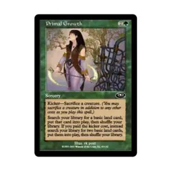WOTC MtG Planeshift Primal Growth (C) (Foil) EX - Image 1