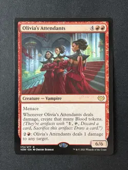 MTG Innistrad: Crimson Vow #172 Olivia's Attendants NM - Image 1