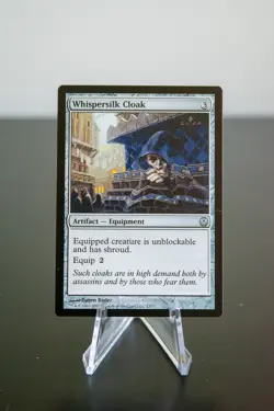 MTG 1x Whispersilk Cloak NM - Phyrexia vs. The Coalition - Image 1