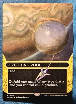 MTG Edge Of Eternities Reflecting Pool 36 Borderless Mythic Regular NM/M - Image 1