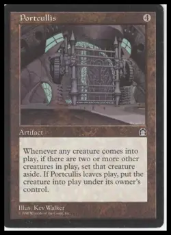 MTG Stronghold # Portcullis Lightly played tcg - Image 1