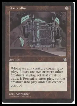 MTG Stronghold # Portcullis Lightly played tcg - Image 1