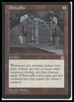MTG Stronghold # Portcullis Lightly played tcg - Image 1