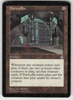 MTG Stronghold # Portcullis Lightly played tcg - Image 1