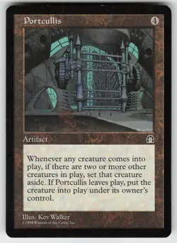 MTG Stronghold # Portcullis Lightly played tcg - Image 1