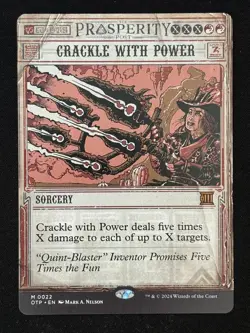 1x MTG Crackle with Power - Outlaws of Thunder Junction: Breaking News (OTP) #22 - Image 1