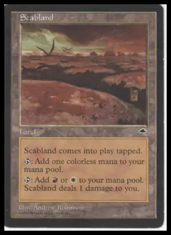 MTG Tempest #325 Scabland Lightly played tcg - Image 1