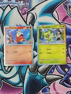 Sprigatito & Fuecoco Holo SVP 191 SVP 192 Horizons Promo Pokemon - Image 1