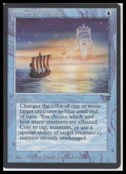 MTG Legends # Sea Kings' Blessing Lightly played tcg - Image 1