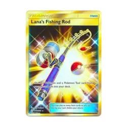 Pokemon SM - Cosmic Eclipse Lana's Fishing Rod (SR) (SR) #266/236 (Holo) NM - Image 1