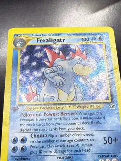 Feraligatr 4/111 Neo Genesis - 1st Edition - Holo Vintage Wotc Pokemon - HP/DMG - Image 5