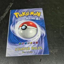 Pokemon TCG Starter Rules Booklet Version 1 Pre-owned 1999 - Image 1