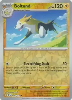 Boltund - Reverse Holo - Uncommon - Temporal Forces - Pokemon - 059/162 - Image 1