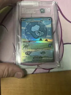 Mew Ex 232/091 Paldean Fates TAG 10 GEM Mint Pokemon “bubble Mew” Not Psa 10 - Image 1