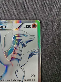 Pokemon 2011 Black & White Base Reshiram #113/114 Full Art Ultra Rare - Image 3