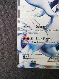 Pokemon 2011 Black & White Base Reshiram #113/114 Full Art Ultra Rare - Image 5
