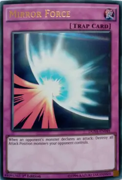 DUSA-EN048 MIRROR FORCE ULTRA RARE 1ST EDITION YuGiOh CARD - Image 1