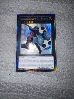 Yugioh Number 67: Pair-A-Dice Smasher JUSH-EN058 Collectors Rare 1st Edition - Image 1