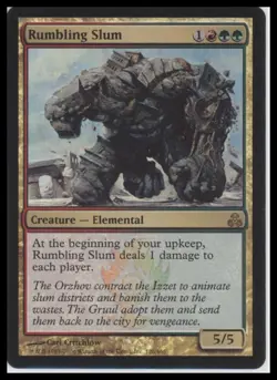 MTG Guildpact #126 Rumbling Slum Foil Lightly played tcg - Image 1