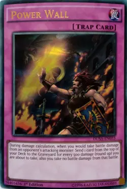DUSA-EN033 POWER WALL ULTRA RARE 1ST EDITION YuGiOh CARD - Image 1