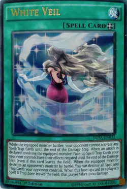 DUSA-EN032 WHITE VEIL ULTRA RARE 1ST EDITION YuGiOh CARD - Image 1