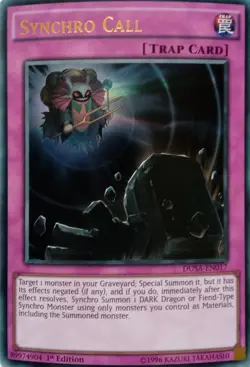 DUSA-EN017 SYNCHRO CALL ULTRA RARE 1ST EDITION YuGiOh CARD - Image 1