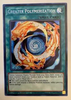 Yugioh Greater Polymerization MP22-EN050 Secret Rare 1st Ed NM - Image 1