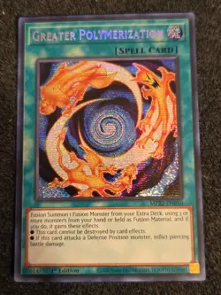 Yugioh Greater Polymerization MP22-EN050 Secret Rare 1st Ed NM - Image 1