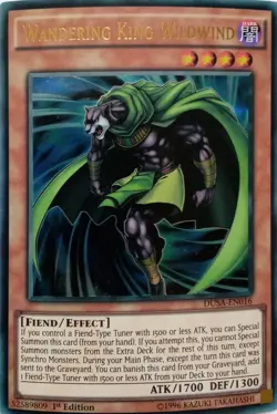 DUSA-EN016 WANDERING KING WILDWIND ULTRA RARE 1ST EDITION YuGiOh CARD - Image 1