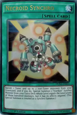 DUSA-EN015 NECROID SYNCHRO ULTRA RARE 1ST EDITION YuGiOh CARD - Image 1