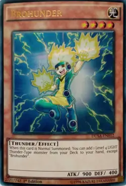 DUSA-EN012 BROHUNDER ULTRA RARE 1ST EDITION YuGiOh CARD - Image 1