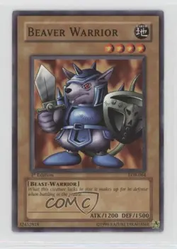 Beaver Warrior 1st Ed. YuGiOh Legend of Blue Eyes White Dragon #LOB-064 0fb0 - Image 1