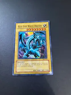 Blue-Eyes White Dragon SKE-001 Super Rare Yugioh Card Trading TCG - Image 1
