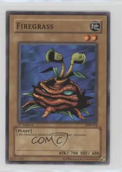 Firegrass 1st Ed. YuGiOh Legend of Blue Eyes White Dragon #LOB-018 2002 12kb - Image 1