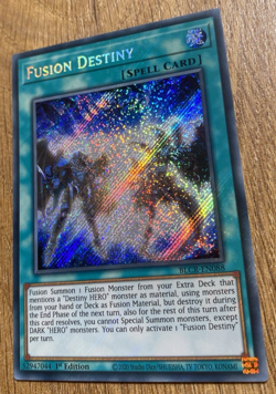 Fusion Destiny | BLCR-EN088 | Secret Rare | 1st Edition | YuGiOh Card | Mint - Image 3