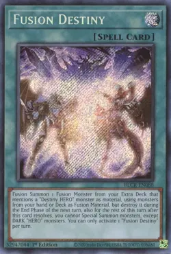 Fusion Destiny | BLCR-EN088 | Secret Rare | 1st Edition | YuGiOh Card | Mint - Image 1