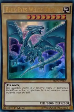 MVP1-EN055 BLUE-EYES WHITE DRAGON ULTRA RARE 1ST EDITION YuGiOh CARD - Image 1