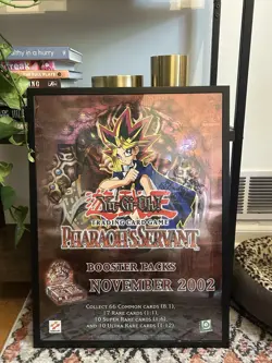 2002 Rare Yu-Gi-Oh! (Yugioh) FRAMED Pharaoh's Servant Promo Poster 18 x 24 - Image 3