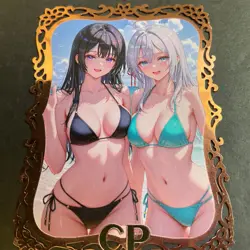 Goddess Story Gold METAL Card Maiden Party Serial Number #034/100! Anime Bikini - Image 4