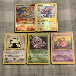 Pokemon 60 Card Lot Including 20 Holo/Reverse Holo And 40 Vintage Non Holo - Image 1