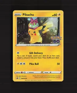 Pikachu SWSH234 Sword & Shield Black Star Promo Holo Stamped Pokemon Card NM - Image 1