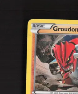 Groudon 84/160 Primal Clash Cracked Ice Holo Rare Pokemon Card MP - Image 3