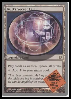 MTG Unhinged #135 R&D's Secret Lair Lightly played tcg - Image 1